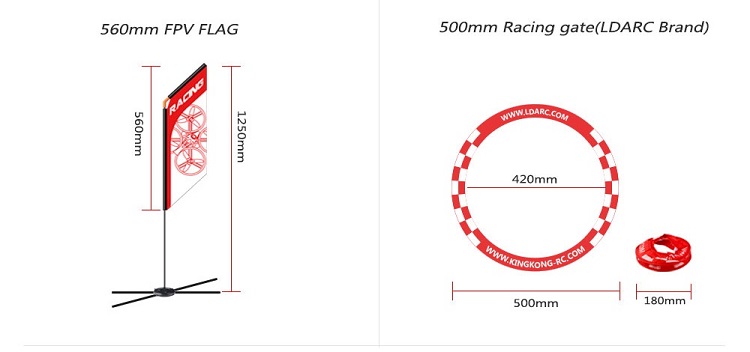 560mm FPV Racer Flag Drone Qua – обзор и цена Drone Racing Gate