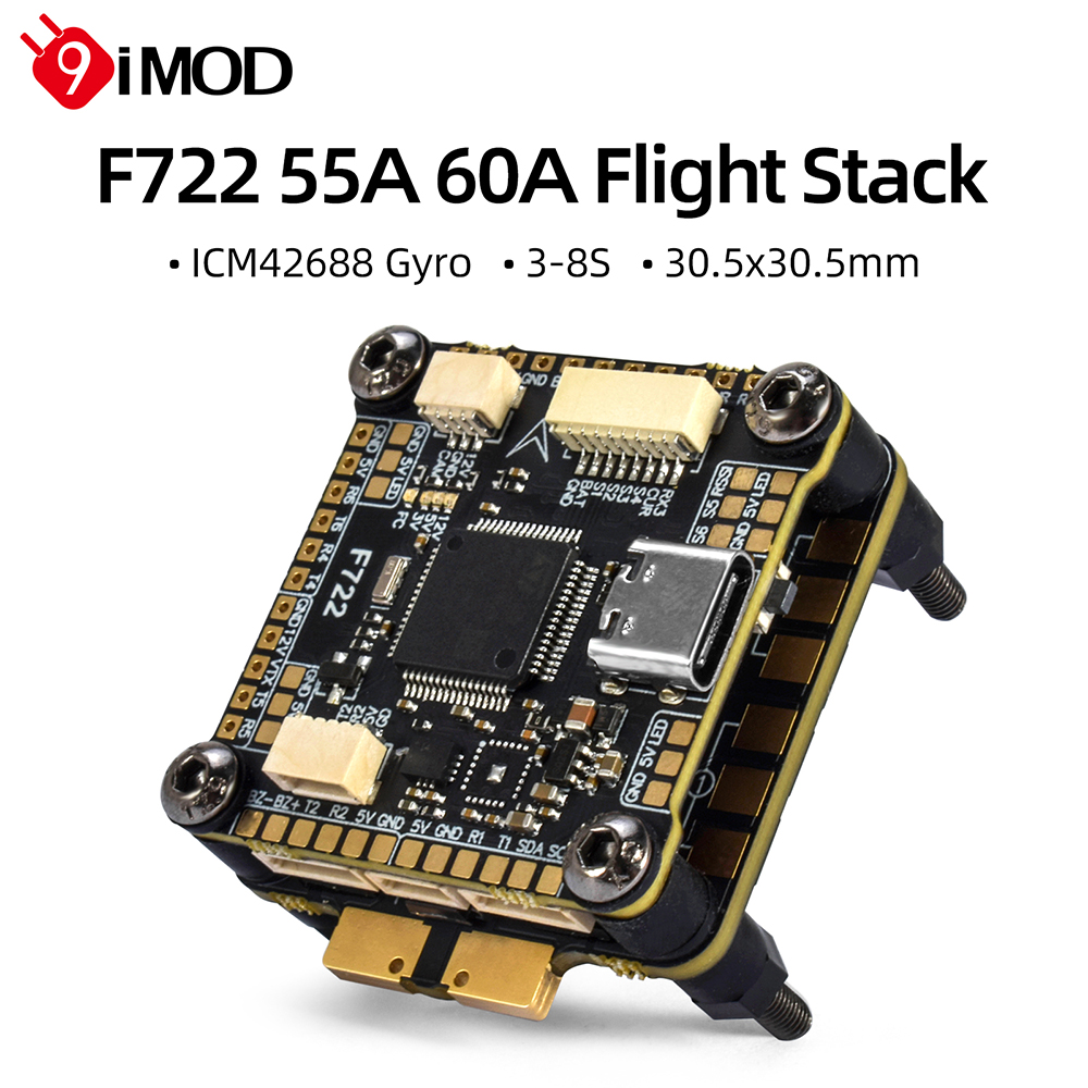 9IMOD F722 Flight Stack F722 F – обзор и цена Drone Racing Esc