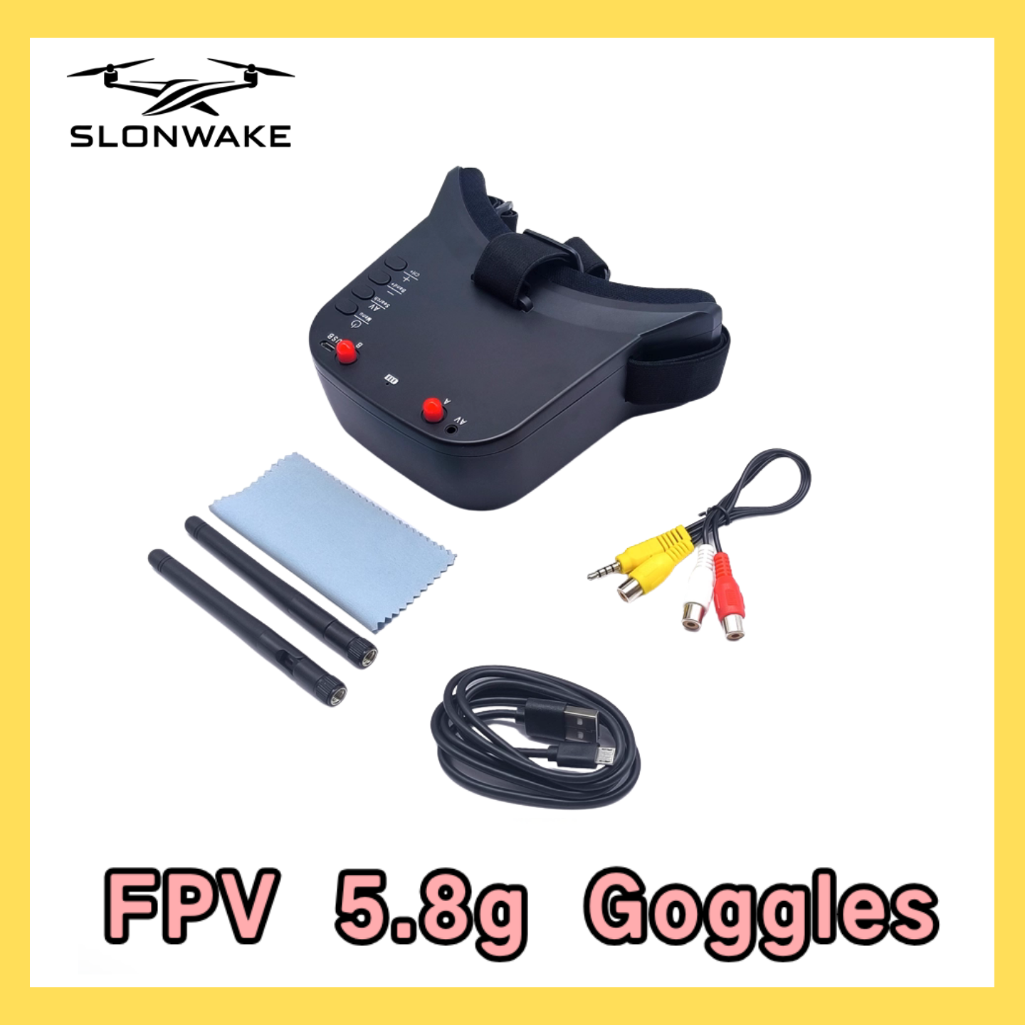 SLONWAKE 5.8G 48CH FPV 400mw V – обзор и цена Drone Racing Receiver